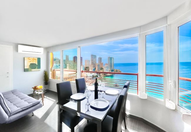 Apartamento en Benidorm - Sky 21-floor Frontline Levante Coblanca Apartment (N156)